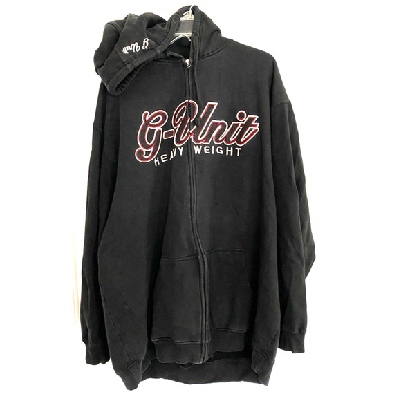 G UNIT HEAVY WEIGHT VINTAGE BLACK HOODIE MEN'S SIZE 3X B - Picture 1 of 8